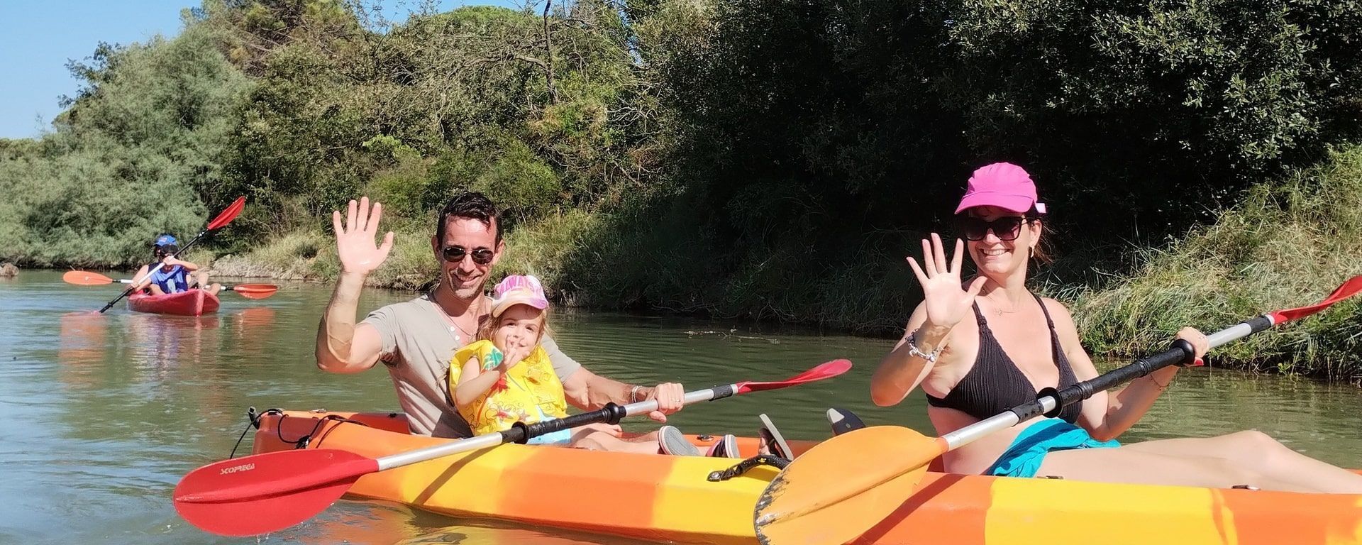 Canoeing in the Cervia saltpans